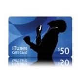 Photo of iTunes gift card