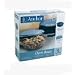 Anchor Hocking 3-Piece 2-Quart Sculpted Baking Dish with Slate Blue Plastic Lid and Blue Tote.