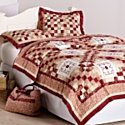 Cottage Collection Scarlet Quilt Set - Twin