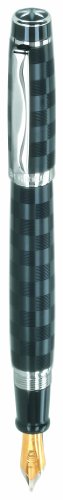 Waterford Kilbarry Edge Fountain Pen, Medium Nib, Semi-Gloss Finish, Black (WF/460/BLK) On Sale