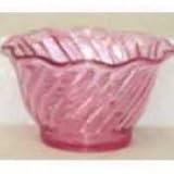 GET Pink SAN Plastic Dessert Dish 5oz 4 DZ DD-50-PI