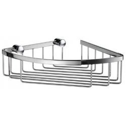 Design Soap Basket - stylish and spacious (Polished Chrome) (2.5"H x 6.5"W x 6.5"D)