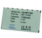 Battery for Kyocera U4R, U4RB, U4RBK 1100mAh - BP-1100S