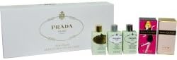 PRADA VARIETY by Prada 5 PIECE MINI VARIETY WITH INFUSION D'IRIS EAU DE PARFUM & INFUSTION D'IRIS EDT & INFUSION D'IRIS ABSOLUE & PRADA CANDY EAU DE PARFUM & PRADA CANDY L'EAU AND ALL ARE MINIS for WOMEN (Package Of 2)