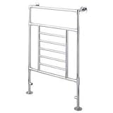 Trueshopping Traditional Brass Heated Bathroom Towel Radiator 925mm x 625mm