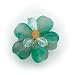 Jewelry : Sterling Silver Carnelian/Fluorite/Green Crystal Bead Flower Pin