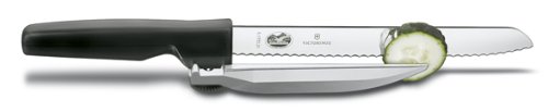 VICTORINOX DUX-Messer: Tranchiermesser, Wellenschliff, 