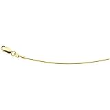 14K Yellow Gold 1.00mm Round Omega Chain - 16 and 18