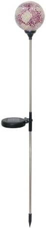 Solar Super Bright LED Mosaic Globe Garden Stakes (SET of 4)
