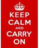 ACRYLIC FRIDGE MAGNET 2349 KEEP CALM AND CARRY ON WW2 POSTER - RED- FRIDGE MAGNET