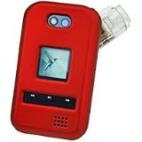 RED RUBBERIZED COATED PROGUARD COVER HARD CASE PROTECTOR (With Optional Detachable Belt Clip) for METRO PCS KYOCERA E2000 TEMPO - RETAIL PACKAGING