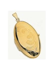 50mm X 25mm 14k Fancy Oval Locket