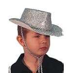Cowboy Hat Child Silver Glitter