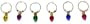 Boston Warehouse Lightbulbs Wine Marker, Set of 6