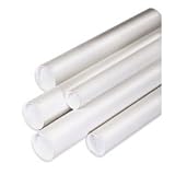 SHPP3015W - White Mailing Tubes with Caps, 3 x 15