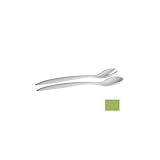 Bugambilia Miami Salad Fork And Spoon Serving Utensils, Lime - SS24LM