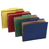 Pendaflex 2257LB Pendaflex Pressguard Classification Folders, Lgl, 6-Section, Light Blue, 10/Box