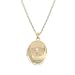 Nine Carat Gold Diamond Set Locket Pendant and Necklace