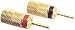 Gold 12 AWG Pin Compression Connector Pair