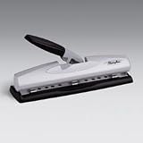 Swingline  LightTouchTM Desktop Paper Punch, Black/Silver