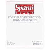 SPR00898 - Overhead Transparencies,4.0mil,8-1/2x11,Black on Clear