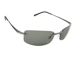 Bolle Sunglasses Meltdown Shiny Gun Frame with Polarized Axis Lenses by