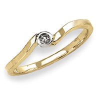 14k Yellow Gold – Cubic Zirconia – Baby/Children’s Ring