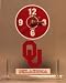 Oklahoma Sooners Clear Desk Clock NCAA College Athletics Fan Shop Sports Team Merchandise