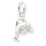 Sterling Silver Dolphin Charm