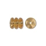 CzechPressedGlassWaferBeads6x2mmRondelleSpacersAMBER(50)