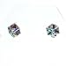 The Olivia Collection Presents Sterling Silver Crystal Cube Earrings