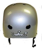 Krown BMX / Skate Helmet / One size fits all/ Glossy Silver