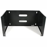 StarTech.com 6U 12-Inch Deep Wall Mounting Bracket for Patch Panel, WALLMOUNT6 (Black)