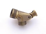Alsons 5002 2010 Pin Mount Swivel Connector, Brilliance Polished Brass