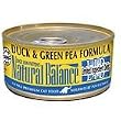 Natural Balance Canned Cat Food, Limited Ingredient Duck and Green Pea Recipe, 24 x 6 Ounce Pack