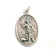 Saint Lazarus Oxidized Medal - MADE IN ITALY