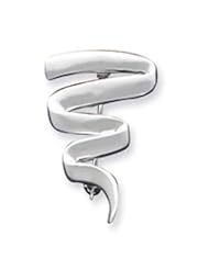 Sterling Silver Squiggle Pin