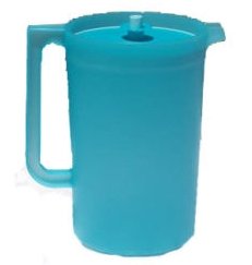 Tupperware Classic Sheer 1 Gal. Pitcher. Tropical Water/Sea Mist Seal