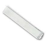 Rhodium-plated Satin Tie Bar