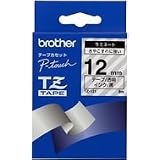 BROTHER TZテープ TZ-131 ラミネートテープ(透明地/黒字) 12mm