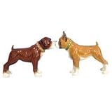 Westland Giftware Mwah Kissing Boxer Boxers Salt and Pepper Shakers