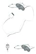 Car Charger for the iPod Nano 1G, 2G and 3G, iPod Video, iPod Photo, iPod U2, iPod 3G, 4G, and iPod Classic, iPod Touch, and iPhone