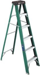 Louisville FS4004 Type II, Medium Duty Commercial Stepladder, 225 lb. Load Capacity, Industrial Use