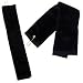 Set of Two Heavyweight 16x26 Tri-folded Black Golf Towels W/grommet and Hook
