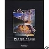 MCS Acrylic & Corrugated Back Poster Frame for a 12" x 18" Photograph, Black #22219