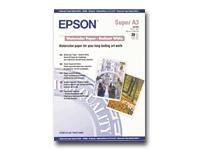 Epson - Watercolour paper - radiant white - A3 plus (329 x 483 mm) - 188 g/m2 - 20 sheet(s)