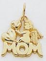 14kt Mom w/ Angel Charm - M2630