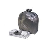 Jaguar Plastics Super Extra-Heavy Can Liners, 33 gallon, 1.7mil, 33 x 59, Black, 150 per Pack