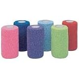 18PK CO-FLEX ANIMAL BANDAGE NEON, Color: May Vary - Randomly Picked; Size: 4 INCH (Catalog Category: Veterinary Supplies:BANDAGES & WRAPS)