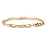 14KT Yellow Gold Figure 8 Link Bracelet